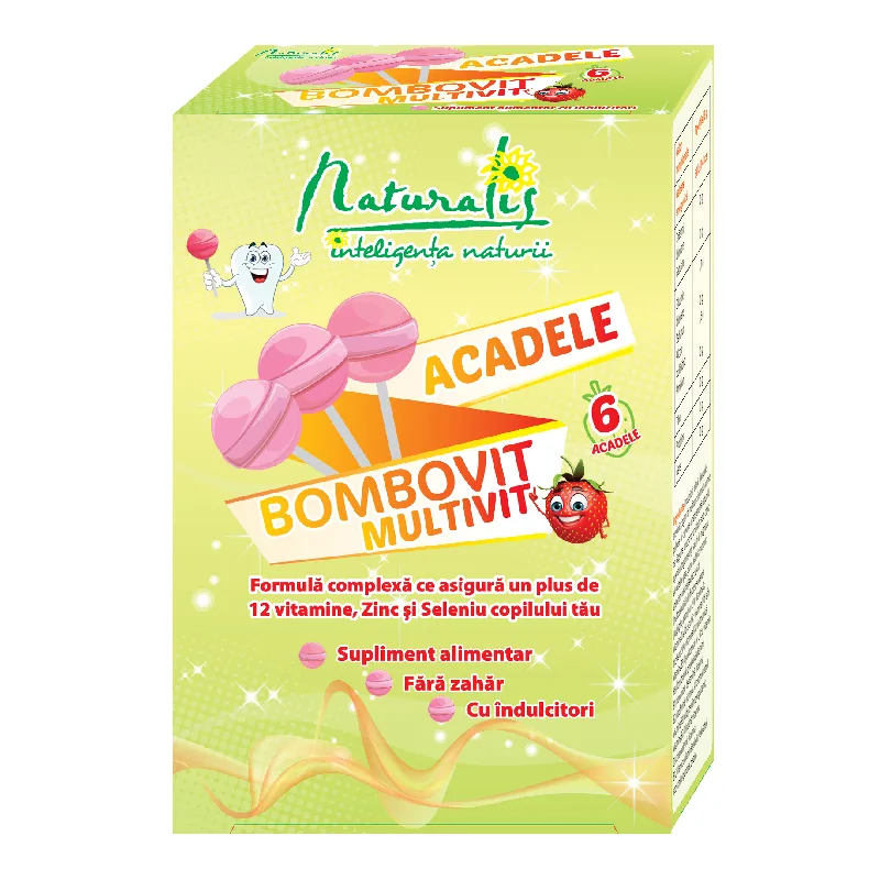 Acadele Bombovit Multivit, 6g, 6 acadele, Naturalis — preț și oferte