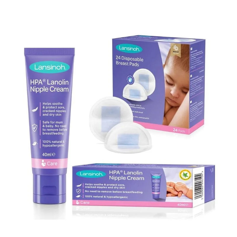 Pachet HPA Lanolin Crema 40ml + Tampoane de san 24 bucati, Lansinoh — preț și oferte