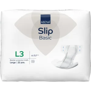Scutece pentru adulti Slip Basic L3 cu absorbtie 3300ml, 22 bucati, Abena