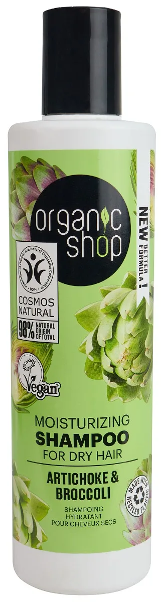 Sampon pentru par degradat cu anghinare si broccoli, 280ml, Organic Shop — preț și oferte