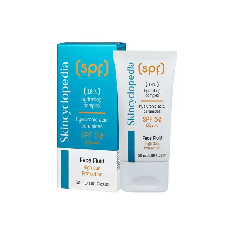 Fluid facial SPF50 cu efect de hidratare, 50ml, Skincyclopedia — preț și oferte