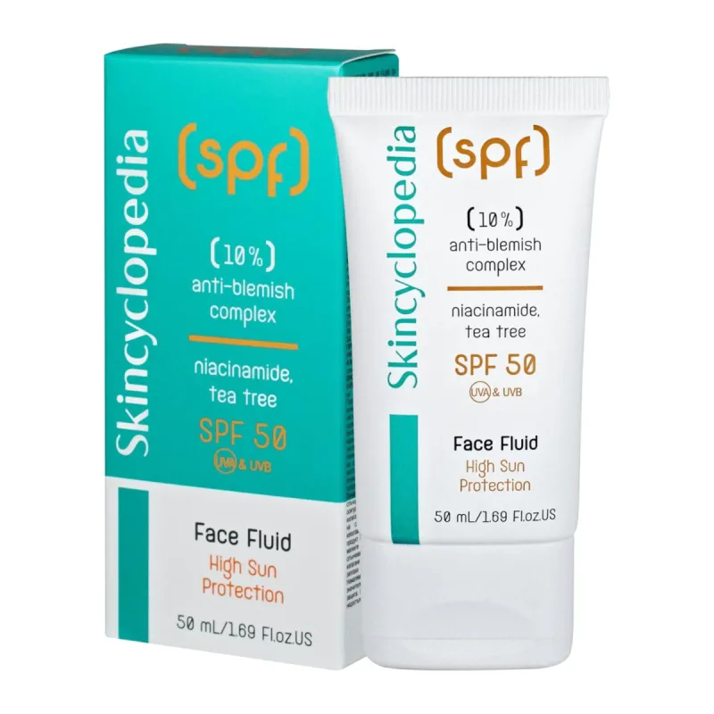 Fluid cu SPF50 pentru ten mixt gras sau predispus la imperfectiuni, 50ml, Skincyclopedia — preț și oferte