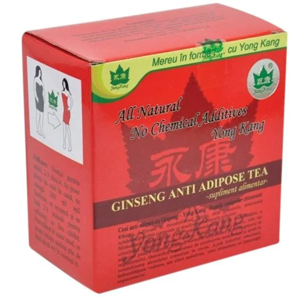 Ceai antiadipos cu Ginseng, 30 plicuri, Yong Kang YONG KANG INTERNATIONAL — preț și oferte