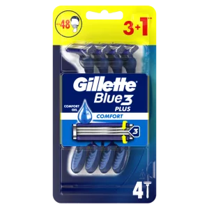 Set aparate de ras de unica folosinta Blue3, 4 bucati, Gillette