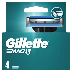 Set rezerve aparat de ras Mach 3, 4 bucati, Gillette