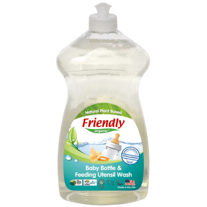 Detergent vase si biberoane fara miros, 739ml, Friendly Organic — preț și oferte