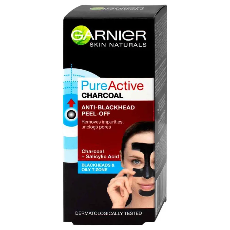 Masca peel-off anti-puncte negre Skin Naturals, 50ml, Garnier — preț și oferte