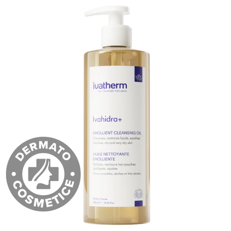 Ulei de spalare emolient Ivahidra+, 400ml, Ivatherm — preț și oferte