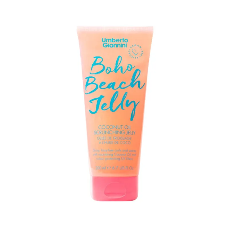 Gel de par cu ulei de Cocos pentru efect de bucle lejere Boho Beach Jelly, 200ml, Umberto Giannini — preț și oferte