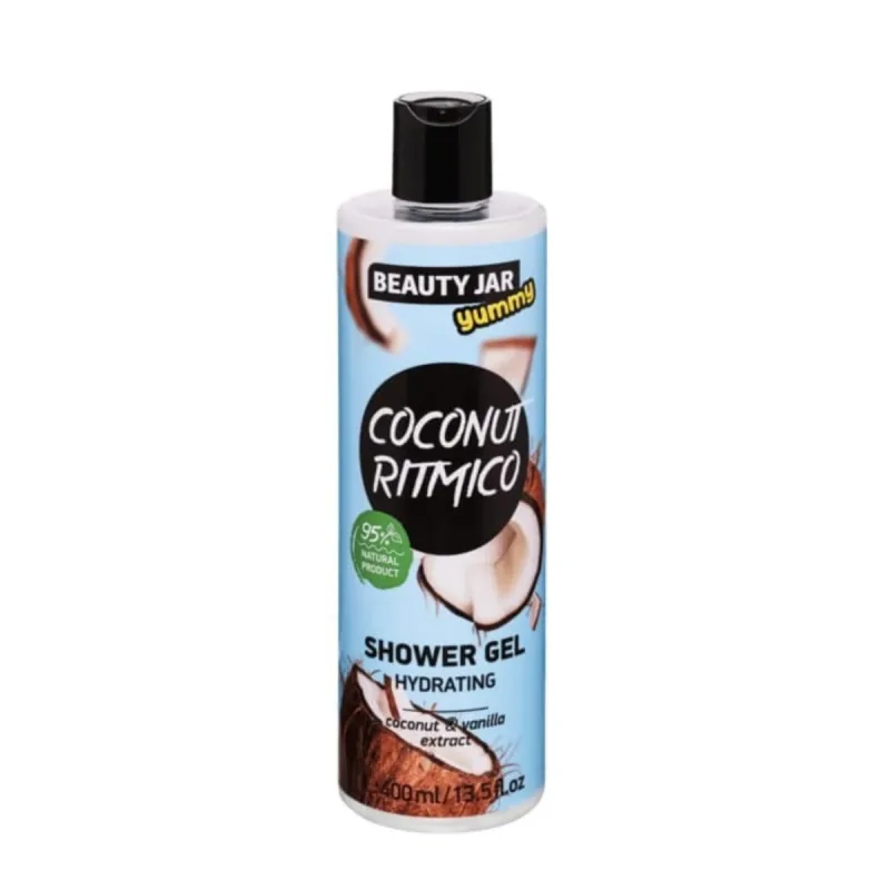 Gel de dus hidratant cu extract de cocos si vanilie Coconut Ritmico Yummy, 400ml, Beauty Jar — preț și oferte