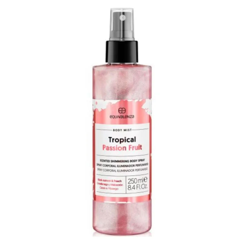 Spray de corp iluminator Tropical Passion Fruit, 250 ml, Equivalenza — preț și oferte