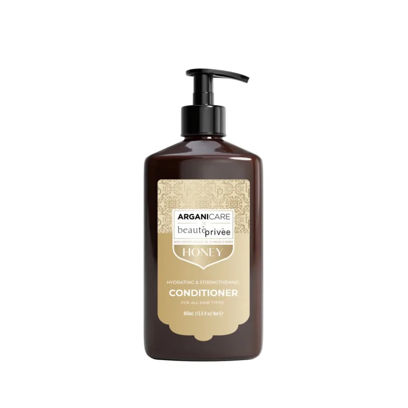 Balsam hidratant si fortifiant cu ulei de argan & miere Beaute privee, 400ml, Arganicare — preț și oferte
