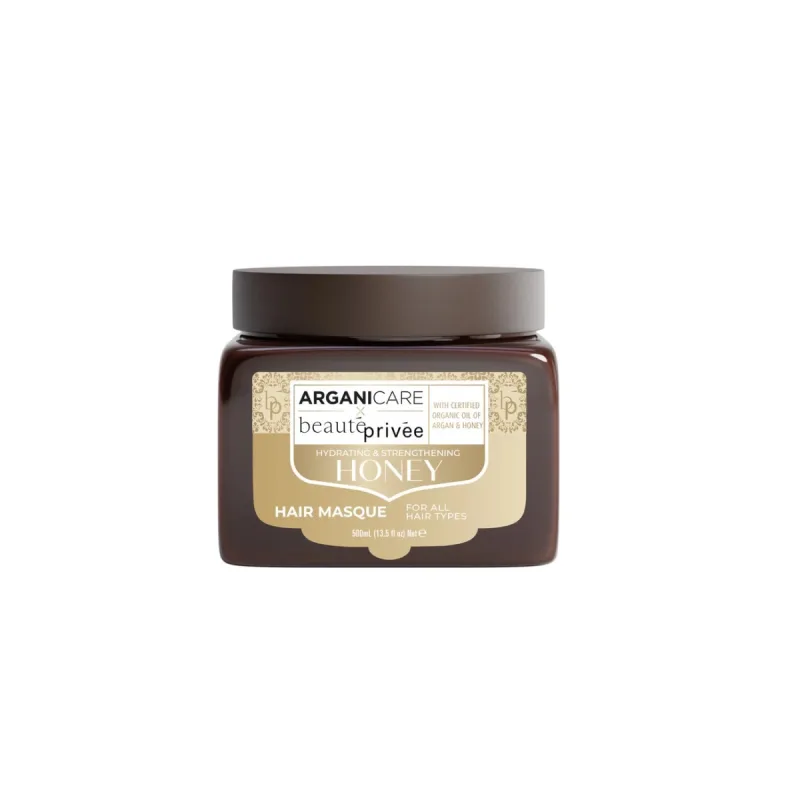 Masca hidratanta si fortifianta pentru par cu ulei de argan & miere beaute privee, 500ml, Arganicare — preț și oferte