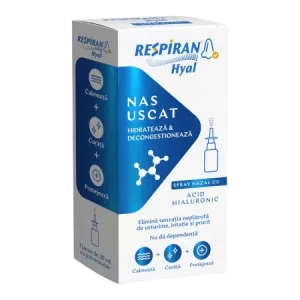 Spray nazal cu acid hialuronic Respiran Hyal, 20ml, Fiterman