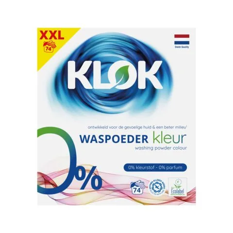 Detergent pudra pentru rufe colorate, 74 spalari, Klok — preț și oferte