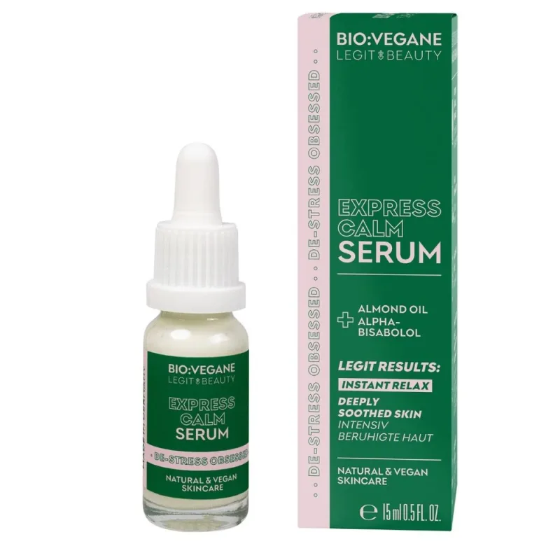 Ser calmant pentru ten De-Stress Obsessed Legit Beauty, 15ml, Bio:Vegane — preț și oferte