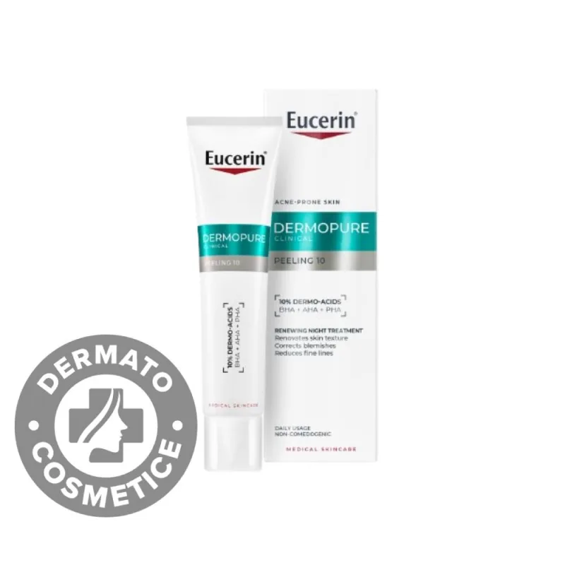 Tratament exfoliant pentru noapte DermoPure, 40ml, Eucerin — preț și oferte