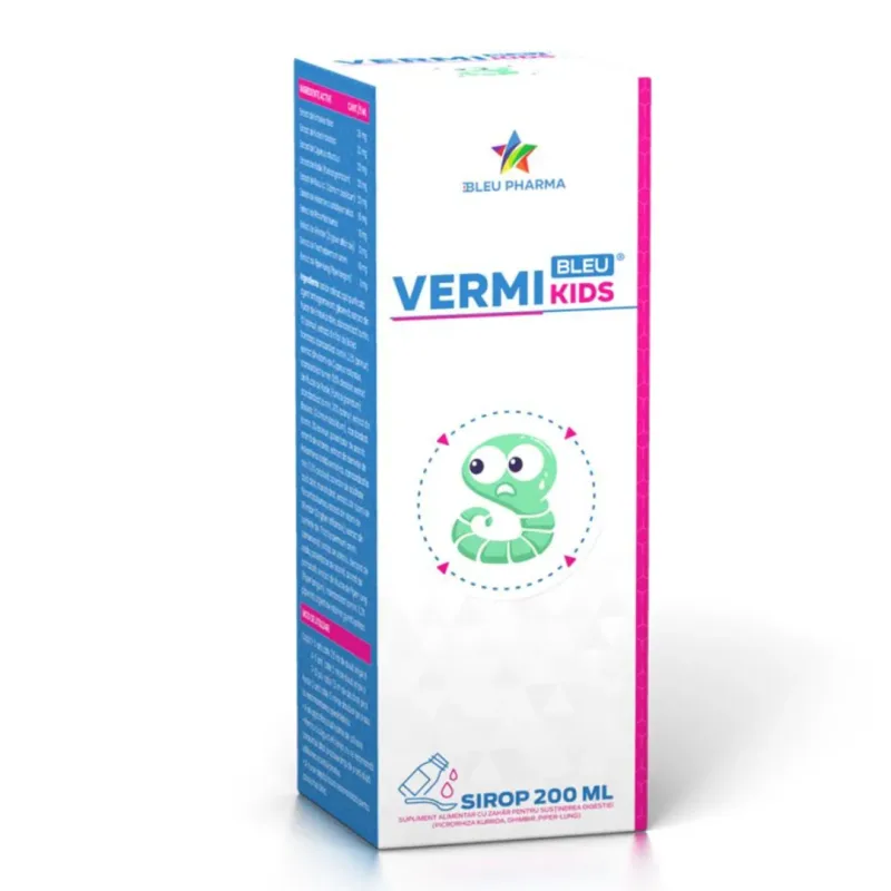 Sirop Vermi Kids Bleu, 200ml, Bleu Pharma — preț și oferte
