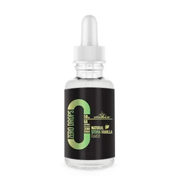 Zero Drops Natural Stevia Vanilla, 50ml, Vitabolic — preț și oferte