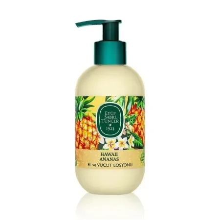 Lotiune de maini si de corp cu ulei de masline Hawaii Pineapple, 280ml, Eyup Sabri Tuncer — preț și oferte