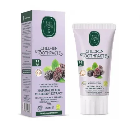 Pasta de dinti cu extract natural din dude negre pentru copii intre 2-6 ani, 60ml, Eyup Sabri Tuncer — preț și oferte