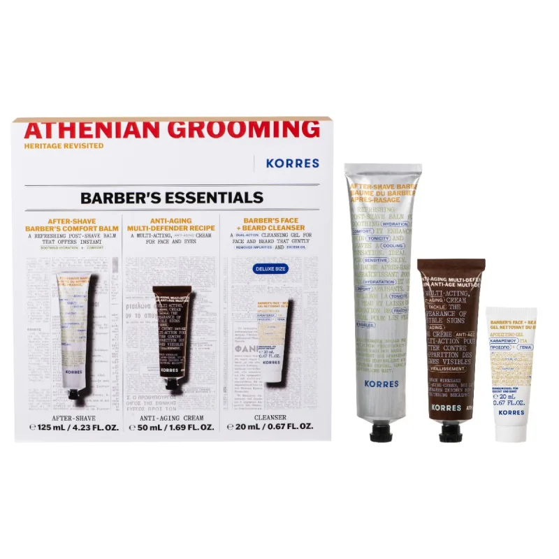 Pachet Men's Kit After-shave 125ml + Crema 50ml + Gel de curatare 20ml, Korres — preț și oferte
