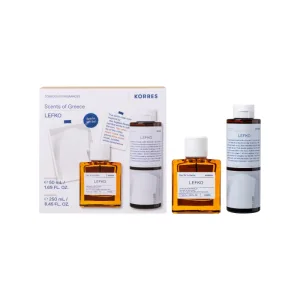 Pachet Lefko 2025 Apa de toaleta 50ml + Gel de dus 250ml, Korres