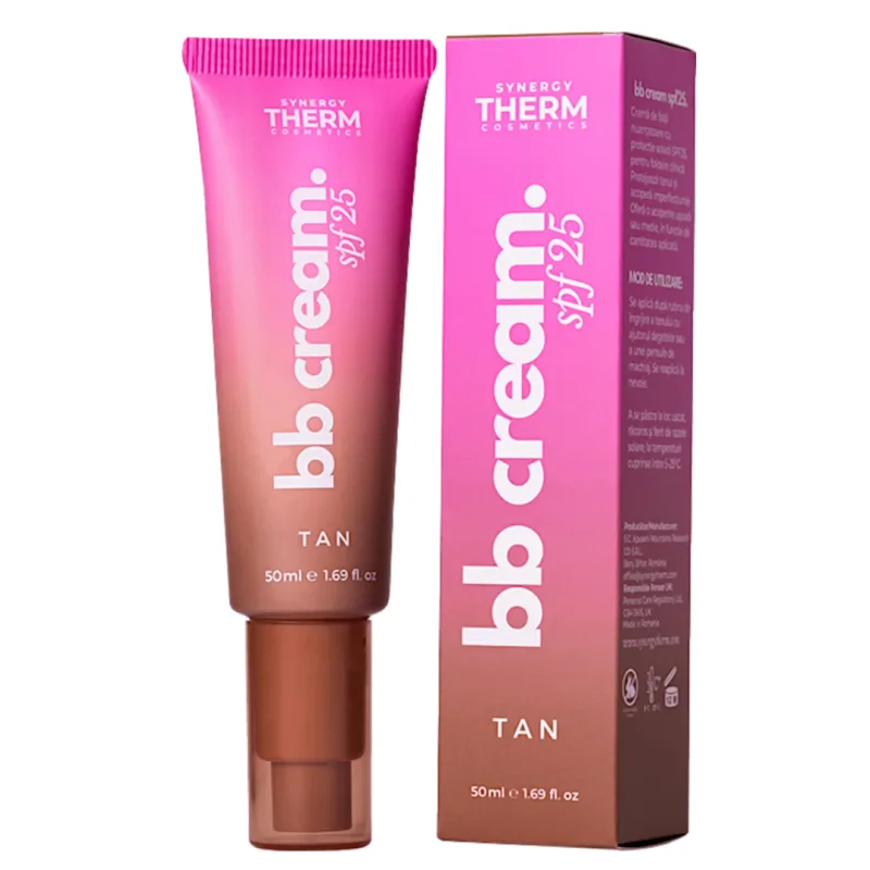Crema de fata coloranta SPF25 BB Cream Tan, 50 ml, Synergy Therm — preț și oferte