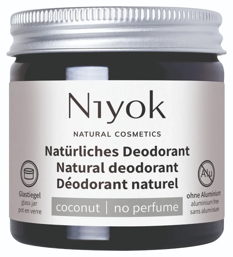 Deodorant crema 100% natural fara parfum, 40ml, Niyok — preț și oferte