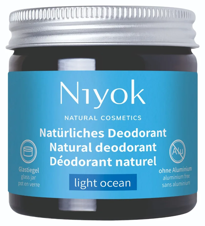 Deodorant crema 100% natural cu aroma de Light Ocean, 40ml, Niyok — preț și oferte