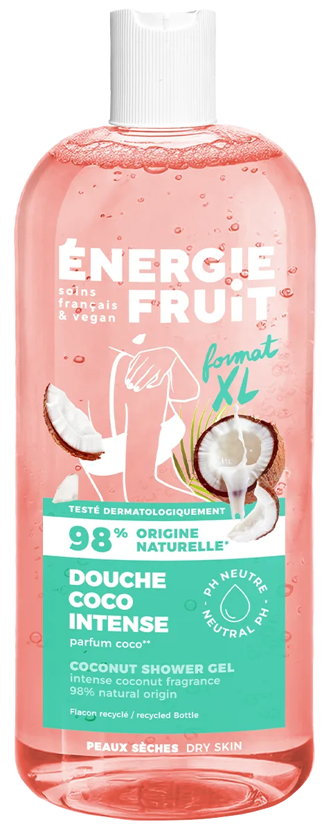 Gel de dus nutritiv pentru piele foarte uscata cu ulei de cocos organic si unt de shea, 500ml, Energie Fruit — preț și oferte