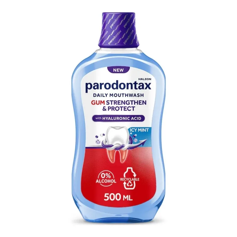 Apa de gura Gum Strengthen & Protect Icy Mint, 500ml, Parodontax — preț și oferte