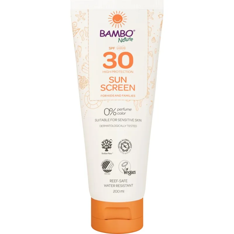 Crema cu protectie solara pentru copii SPF30, 200ml, Bambo Nature — preț și oferte