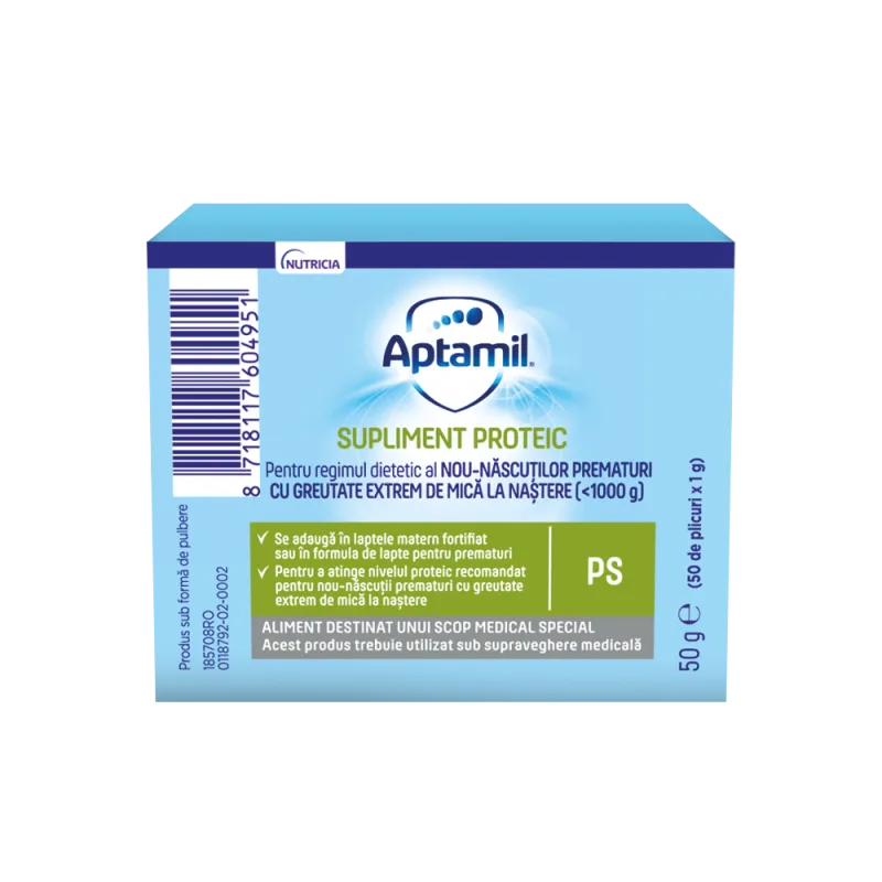 Supliment proteic pentru nou-nascuti, 50g, Aptamil Aptamil Junior — preț și oferte
