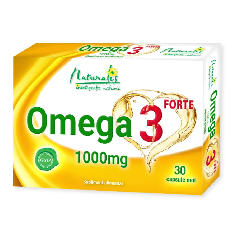 Omega 3 forte 1000mg, 30 capsule, Naturalis — preț și oferte