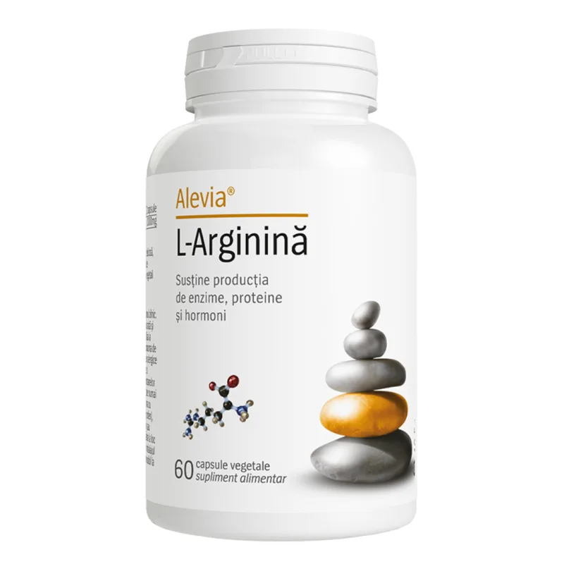 L-arginina, 60 capsule vegetale, Alevia — preț și oferte
