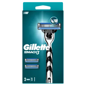 Aparat de ras pentru barbati Mach 3 + rezerva, 1 bucata, Gillette
