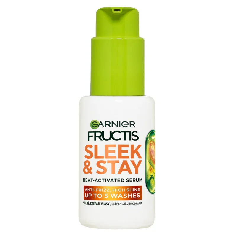 Ser pentru par neted si stralucitor Fructis Keratin Sleek, 50ml, Garnier — preț și oferte