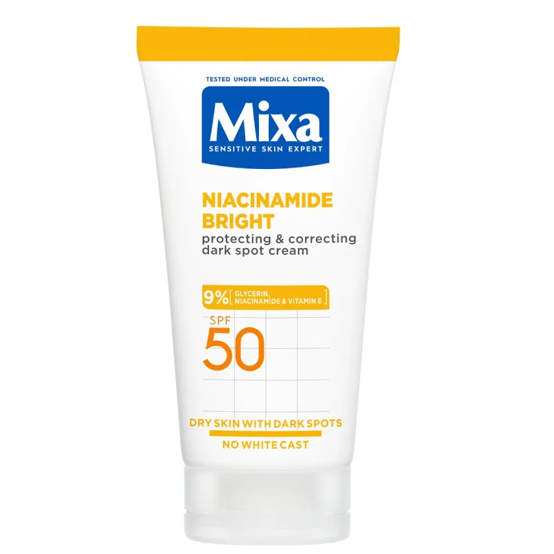 Crema corectoare pete pigmentare pentru piele sensibila SPF50, 50ml, Mixa — preț și oferte