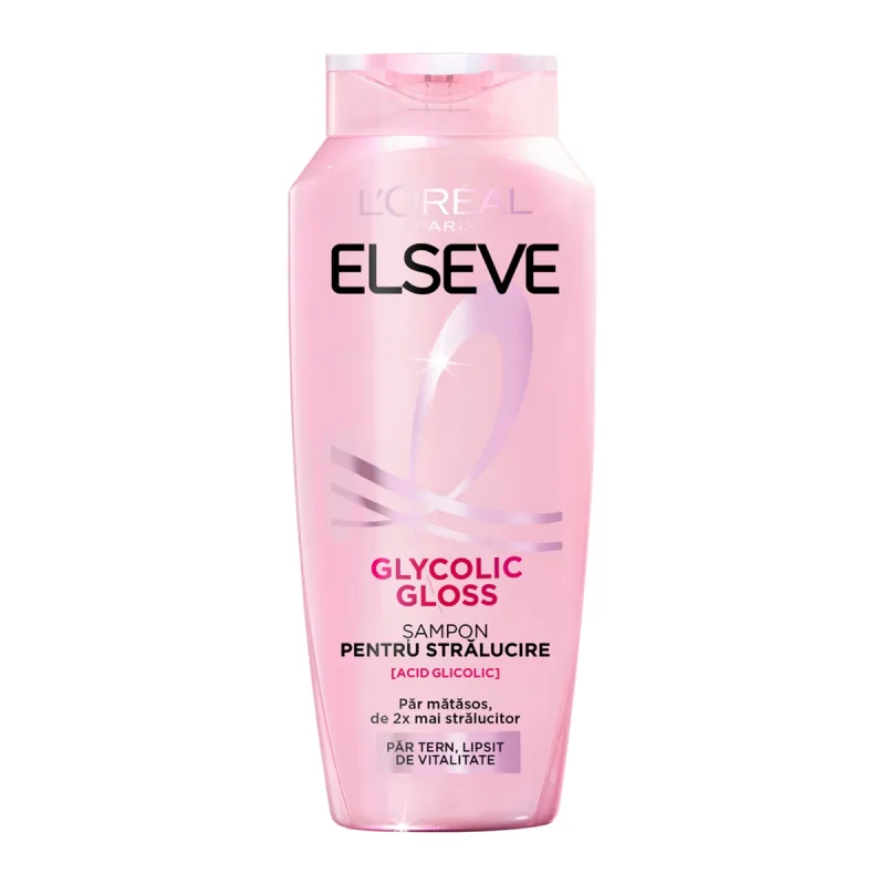 Sampon pentru stralucirea parului Glycolic Gloss, 400ml, Eleseve Elseve — preț și oferte