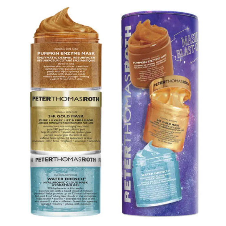 Set Masca de fata Pumpkin + Masca de fata Water Drench + Masca de fata 24K Gold, 3 x 50ml, Peter Thomas Roth — preț și oferte