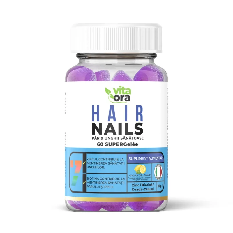 Multivitamine pentru par si unghii, 60 jeleuri, Vita Ora — preț și oferte