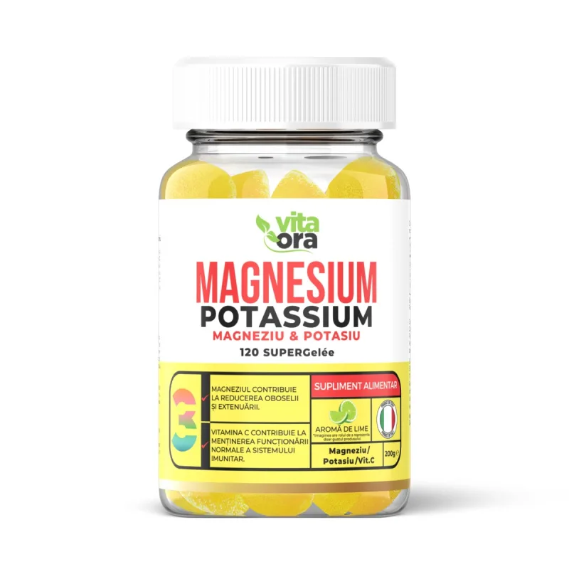 Magnesium Potassium, 120 jeleuri, Vita Ora — preț și oferte