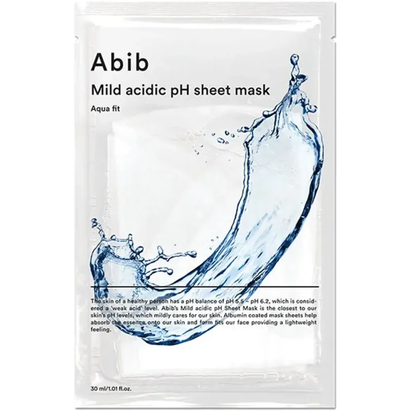 Masca de fata tip servetel hidratanta cu pH usor acid Aqua Fit, 30ml, Abib — preț și oferte