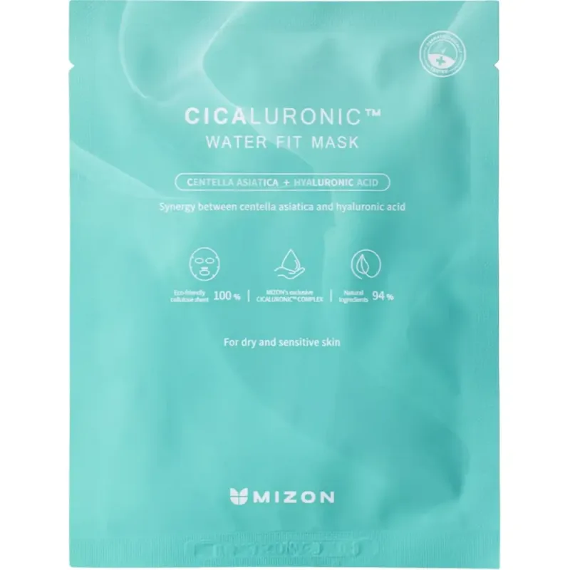 Masca de fata calmanta Cicaluronic Water Fit, 24ml, Mizon — preț și oferte