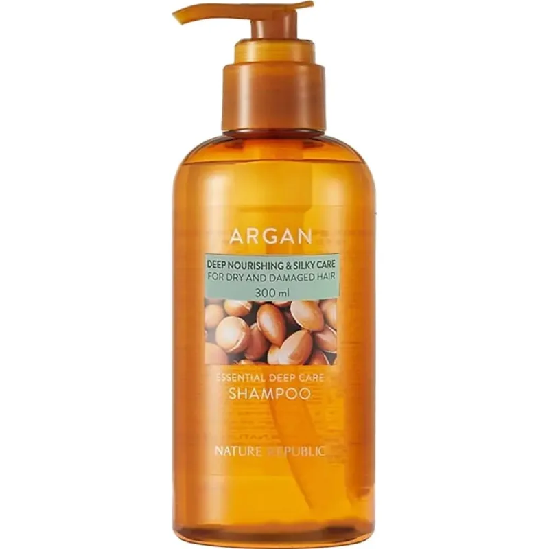 Sampon hidratant pentru par uscat Argan Essential, 300ml, Nature Republic — preț și oferte
