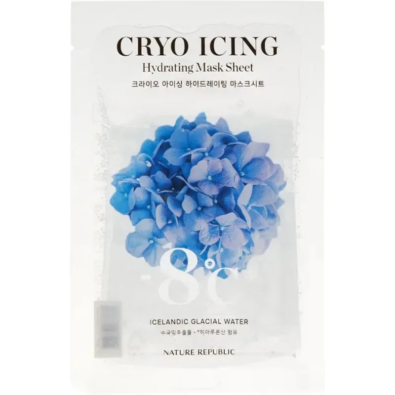 Masca servetel hidratanta cu efect racoritor Cryo Icing, 27ml, Nature Republic — preț și oferte