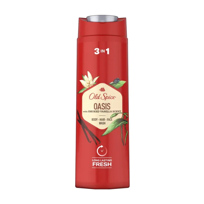 Gel de dus 3 in 1 Oasis, 400ml, Old Spice — preț și oferte