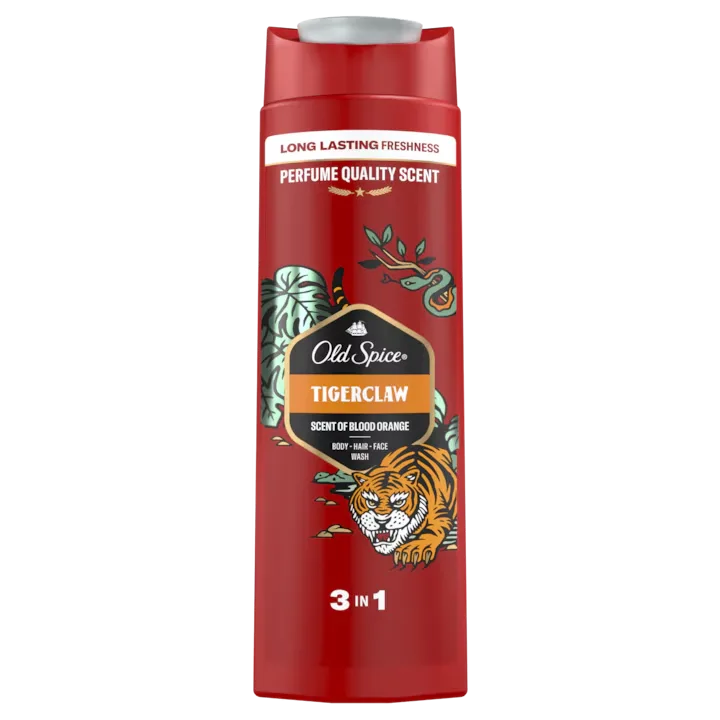 Gel de dus si sampon pentru barbati Tiger Claw, 400ml, Old Spice — preț și oferte