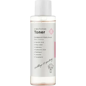 Toner exfoliant pentru fata B Skin Formula, 250ml, Village 11 Factory